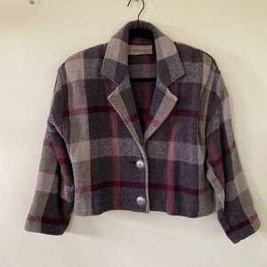 Vintage Women’s Painted Pony Plaid Blazer